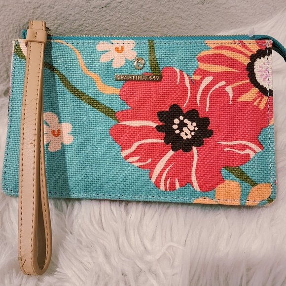 Spartina 449 Handbags - SPARTINA 449 GARDEN HOUSE WOVEN WRISTLET FLORAL